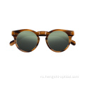 Оптовая мода Oculos de Sol Polarized Vintage Shades Sun очки ацетатные солнцезащитные очки мужчины ацетат